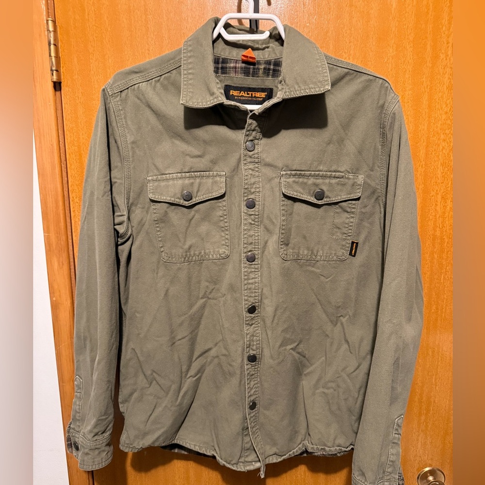 Realtree Men's Green Shirt Jacket